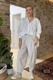 Made in Italy Lagenlook Shelby Cocoon Pant Stone 